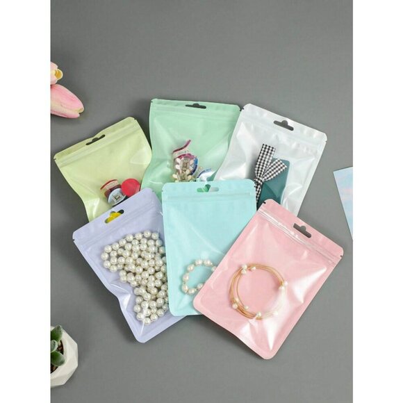 48 pc Pack Mix Color Macaron Multicolor Closure Packing Bags For Gift - Picture 3 of 7